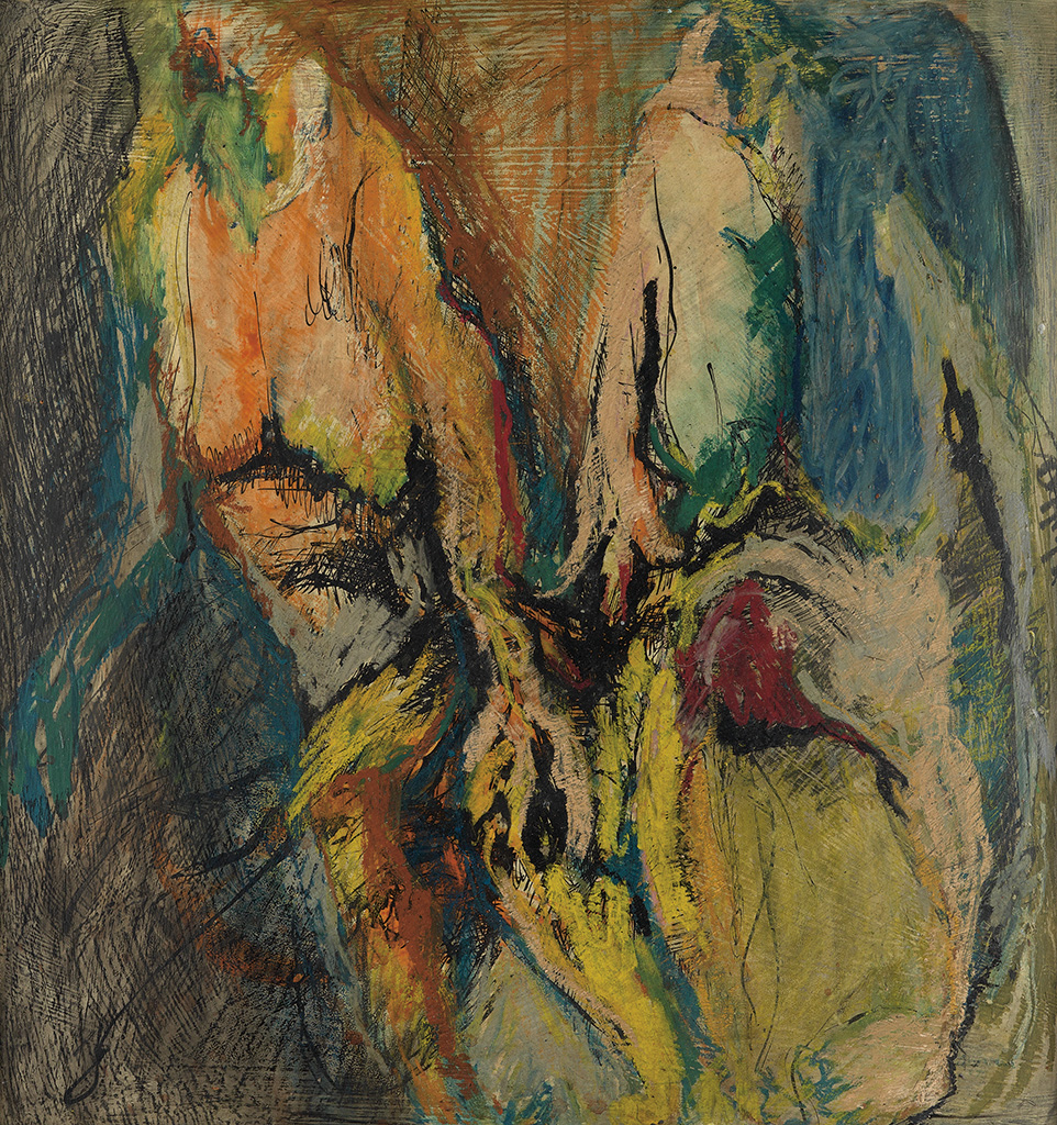 SYLVIA SNOWDEN (1940 -  ) Untitled (Figure Composition).